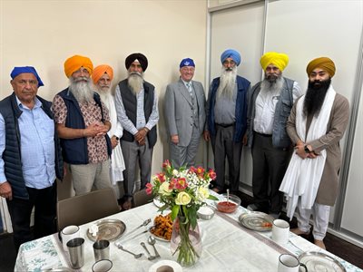 Visiting the Gurdwara in Kenilworth Drive