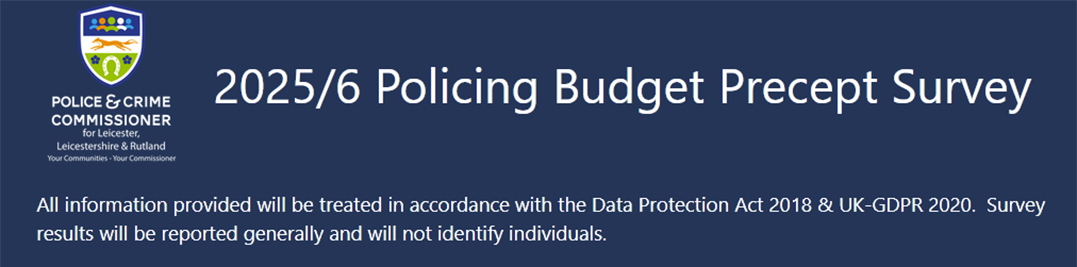 Header Image for the Policing Budget Precept Survey